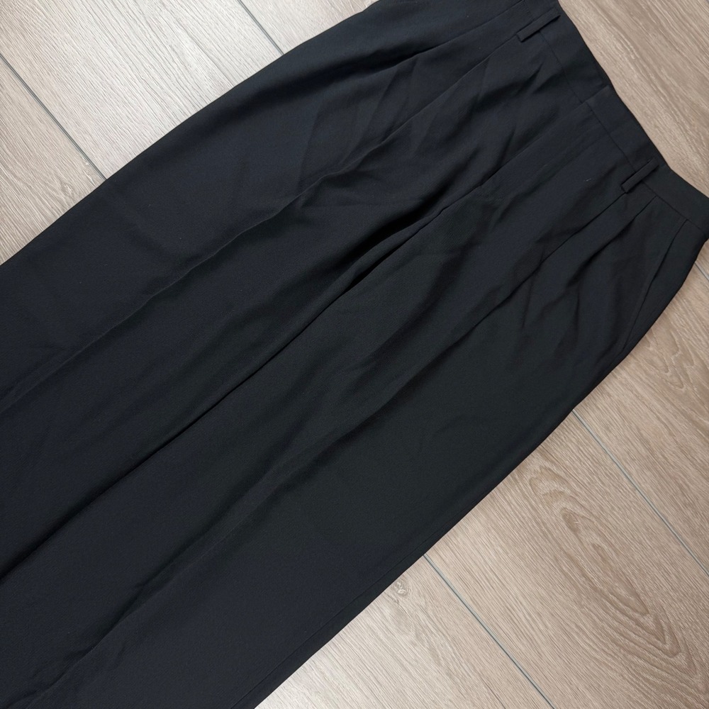 Linda Allard Ellen Tracy Women Dress Pants Pleated Cuffed Black Size 10